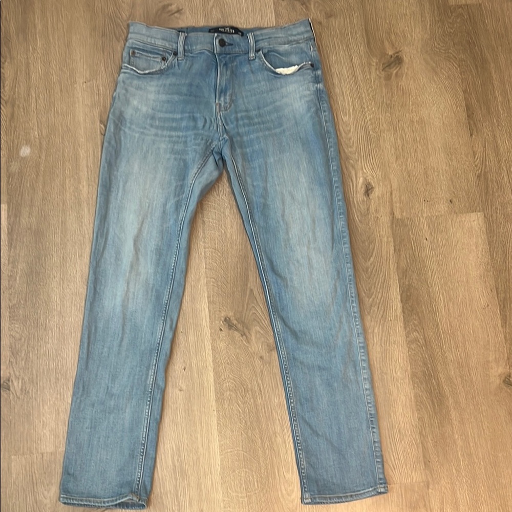 Hollister Blue Straight Jeans Classic Fit